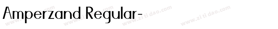 Amperzand Regular字体转换
